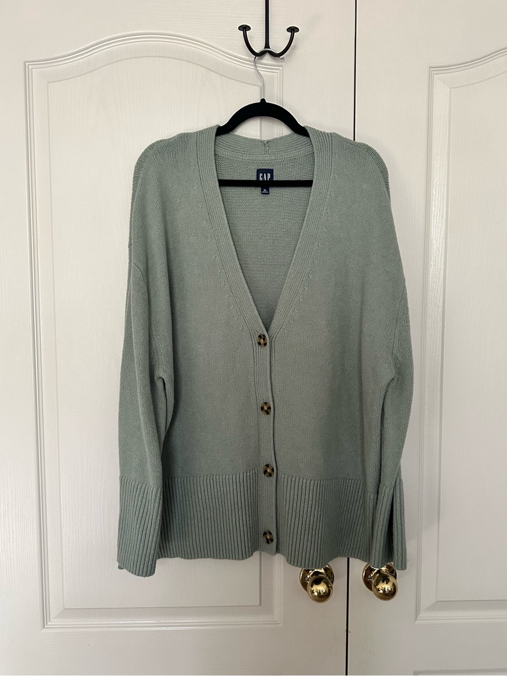 Gap Green Long Cardigan